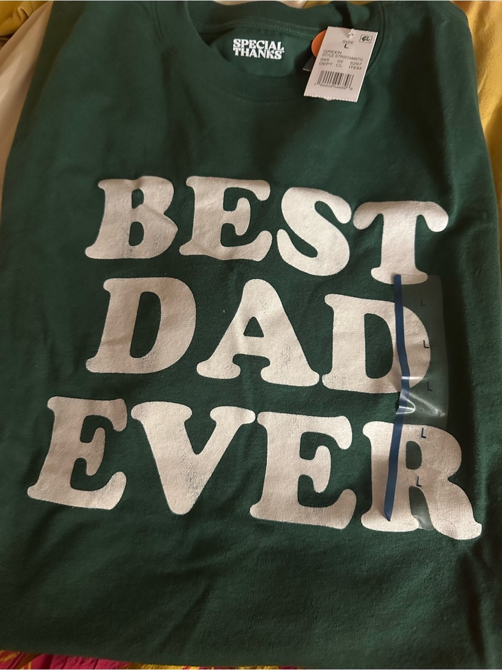 "Best Dad Ever" Green Tee